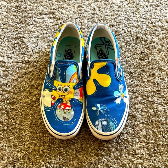 VANS limited Edition Sponge Bob slip on sneakers - Picture 1 of 7